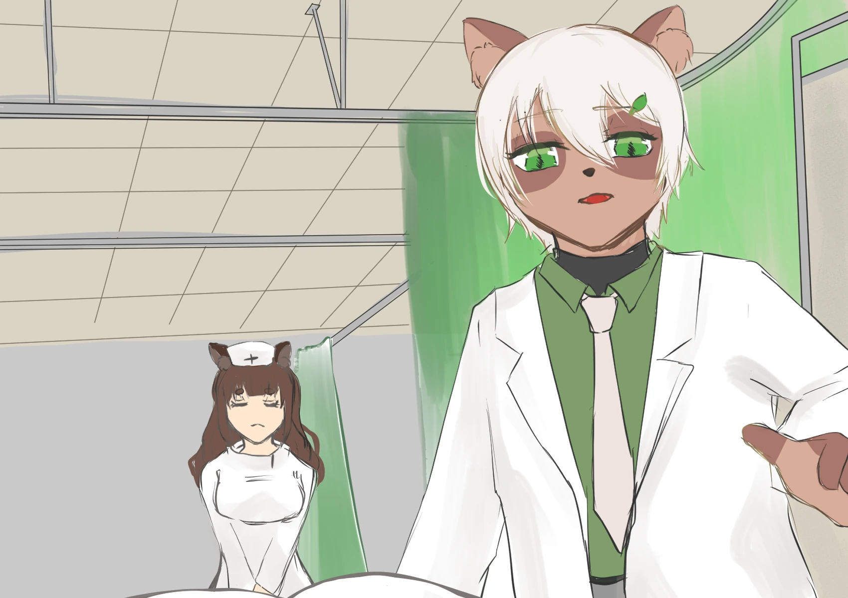 まめたぬきさんのイラスト