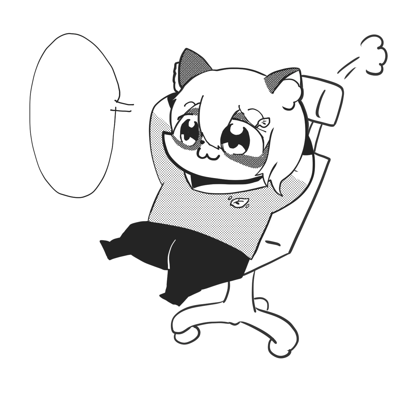 まめたぬきさんのイラスト